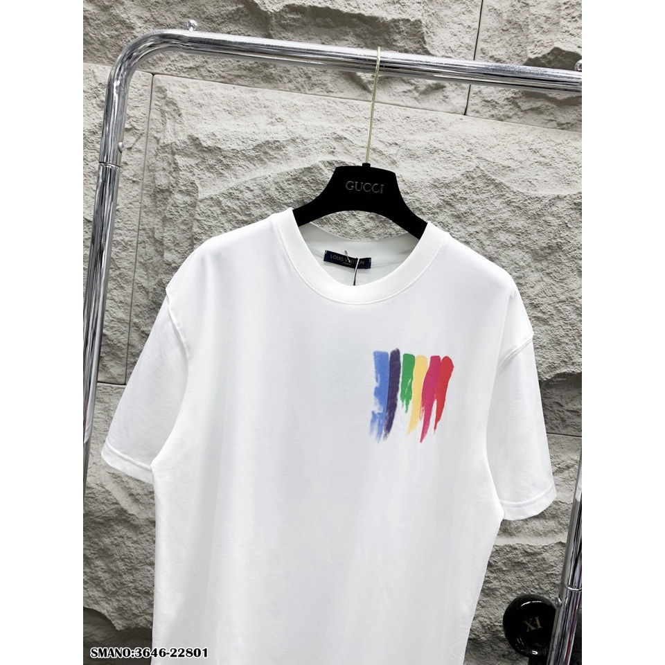 Áo Thun Nam LV Phối Màu Vải Mềm Mịn - Áo Phông Nam In Hình Cực Đẹp