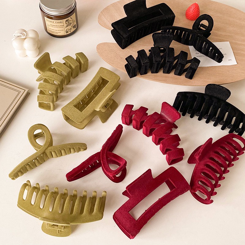 Set 3 kẹp bấu tóc 3 màu hàng đẹp nhiều kiểu TIMSTORE phụ kiện búi tóc phong cách hàn quốc