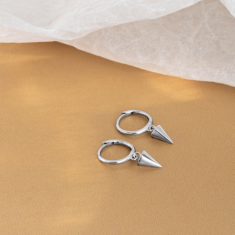 1 Đôi Bông Tai Hình Học Phong Cách Hip Hop Punk Cá Tính