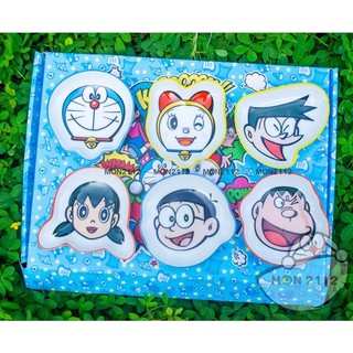 Bộ 6 chén dĩa sứ Doraemon Doremon nhỏ cao cấp tặng hộp