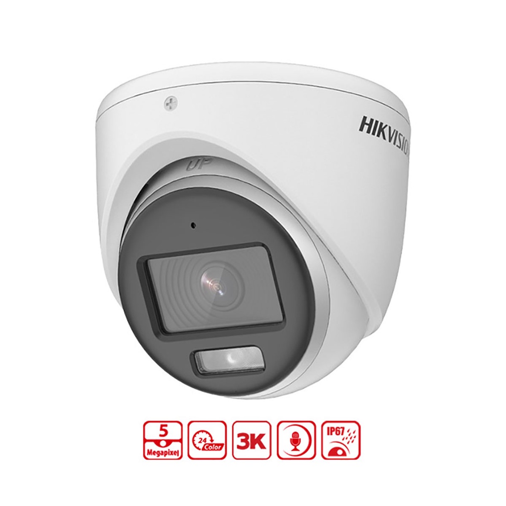 Camera colorvu 3K Hikvision DS-2CE72KF0T-FS 5MP