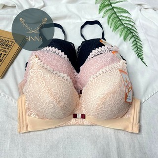   Chính hãng  Áo ngực ren cúp B không gọng có mút dày 2.5 cm 3 móc áo lót chip Thái Lan Anny T10 cao cấp Sinny 