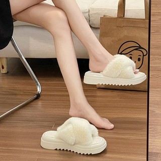 Dép lê lông đế dày mẫu mới thu đông