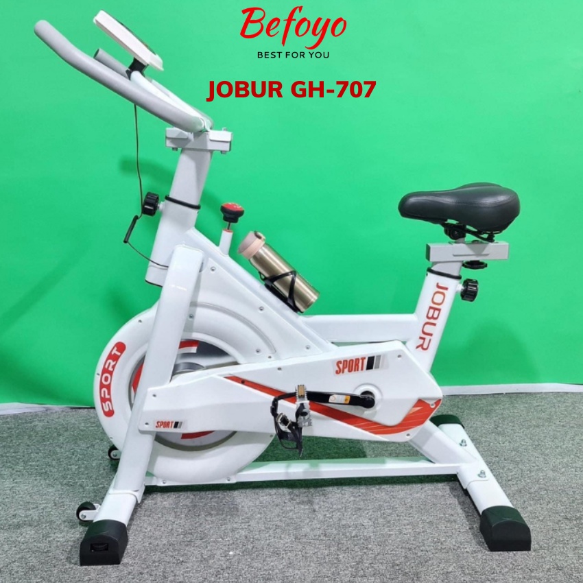Xe đạp tập thể dục tại nhà JOBUR SPINBIKE GH-707 tải trọng tối đa 150kg, chất liệu cao cấp, bảo hành 12 tháng - Befoyo