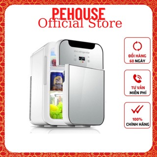 Tủ lạnh mini hiển thị nhiệt độ dung tích 20 lít, 2 chiều nóng lạnh trên ô tô và gia đình bảo quản sữa , mỹ phẩm
