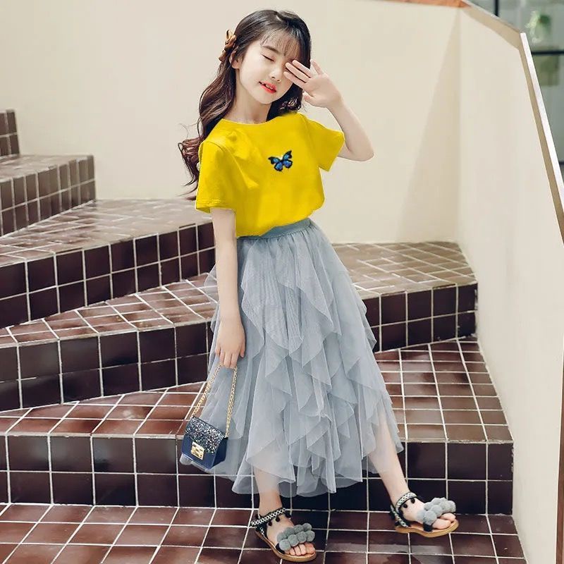 Set Áo Và Chân Váy Thời Trang 2022 Mới Cho Bé Gái