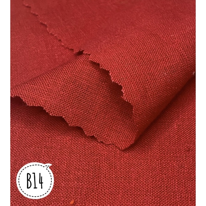 Vải linen bột đỏ gạch