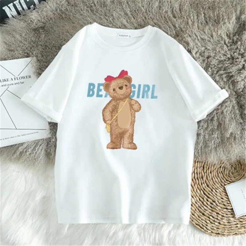 Áo thun SUXI tay ngắn cổ tròn in họa tiết thời trang cho nữ