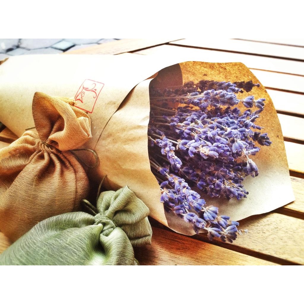 Túi thơm thiên nhiên từ hoa lá khô G01, hương Lavender  cao cấp, để phòng ngủ, trang trí cửa hàng