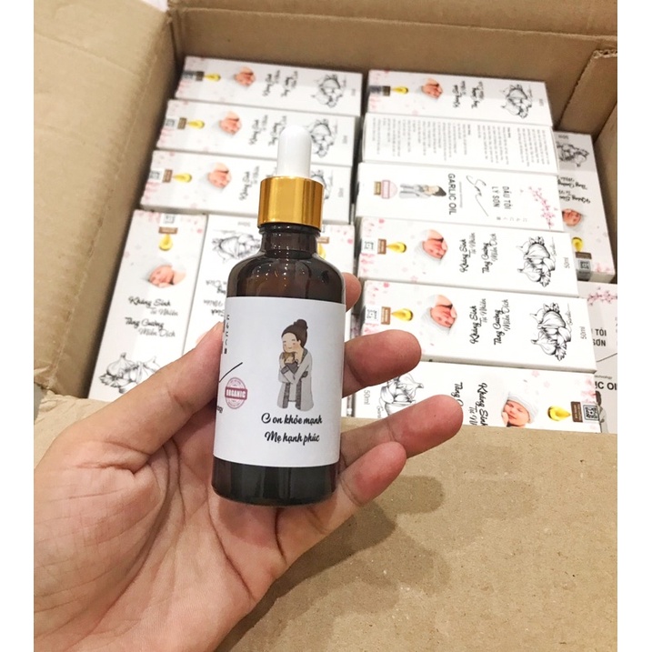 Combo 2 chai dầu tỏi Lý Sơn San Organic 50ml