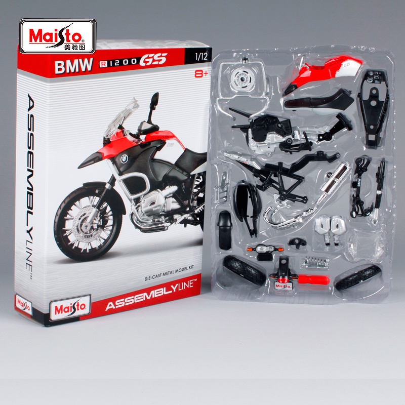 ☢℗▼Mô Hình Xe Mô Tô Bmw R 1200 Gs Tỉ Lệ 1 / 12 Maisto