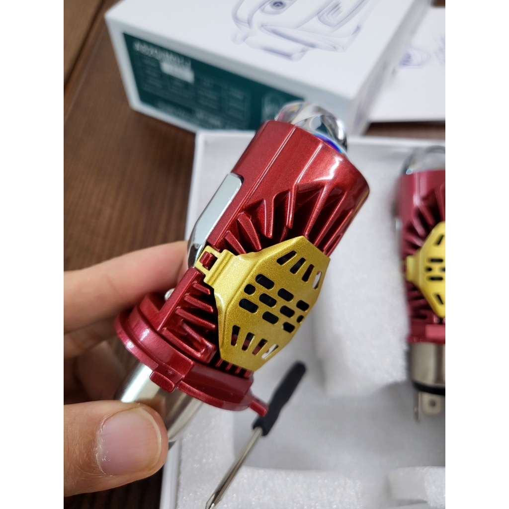 Đèn Pha Led Bi Cầu Xe Máy H4 M01J Bản Chíp Osram - 40w