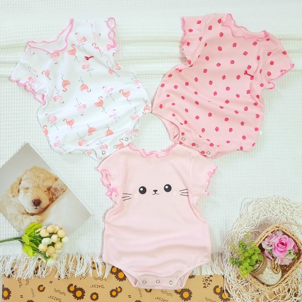 Body thỏ Bunny cho bé gái 0-6 tháng trộn màu