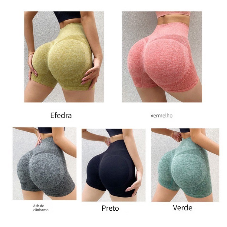 Quần Short Legging Lưng Cao / Không Đường May / Tập Yoga / Gym / Chạy Bộ / Đi Xe Đạp / Chạy Bộ / Đạp Xe Dành Cho Nữ