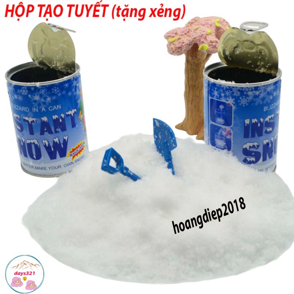 Hộp tạo tuyết gói tạo tuyết nhân tạo, chất liệu làm slime mây