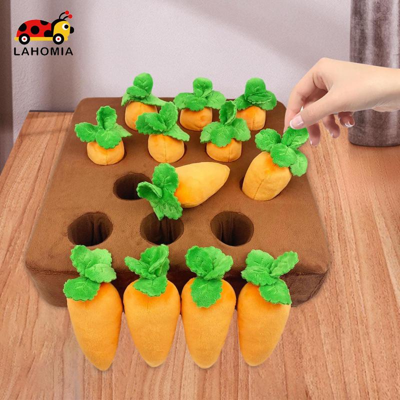 LAHOMIA Củ cà rốt nhồi bông đáng yêu ngộ nghĩnh cho thú cưng