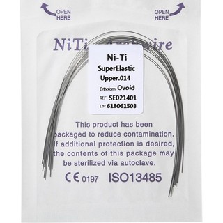 Dây cung nitri trong chỉnh nha,gói 10 dây cung chỉnh nha nitri tròn, vuông