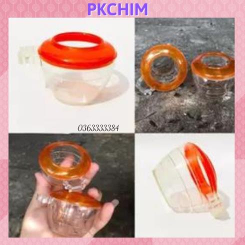 Cóng chim chào mào cóng chim khuyên cóng nhựa Cóng họa mi Lacoda phụ kiện chim cảnh