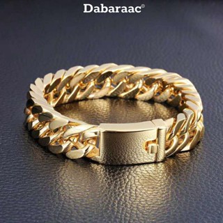  Vòng tay nam nữ Cuban Clothes mắt xích titan không gỉ phong cách hiphop - Vòng tay 2 