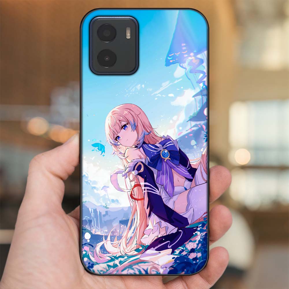 Ốp lưng Vivo Y15s, Y15a viền đen in hình Sangonomiya Kokomi Genshin Impact