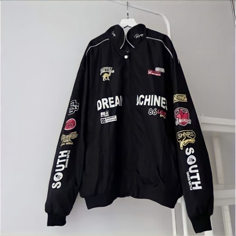 Áo Khoác Dù Racing Nam Nữ Form Rộng Phong Cách Thể Thao Hot Trend - Azura Store