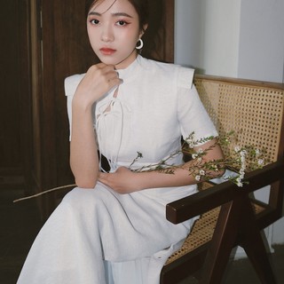 Sườn xám thắt nơ INTO.EIGHT thiết kế (Mai Dress)