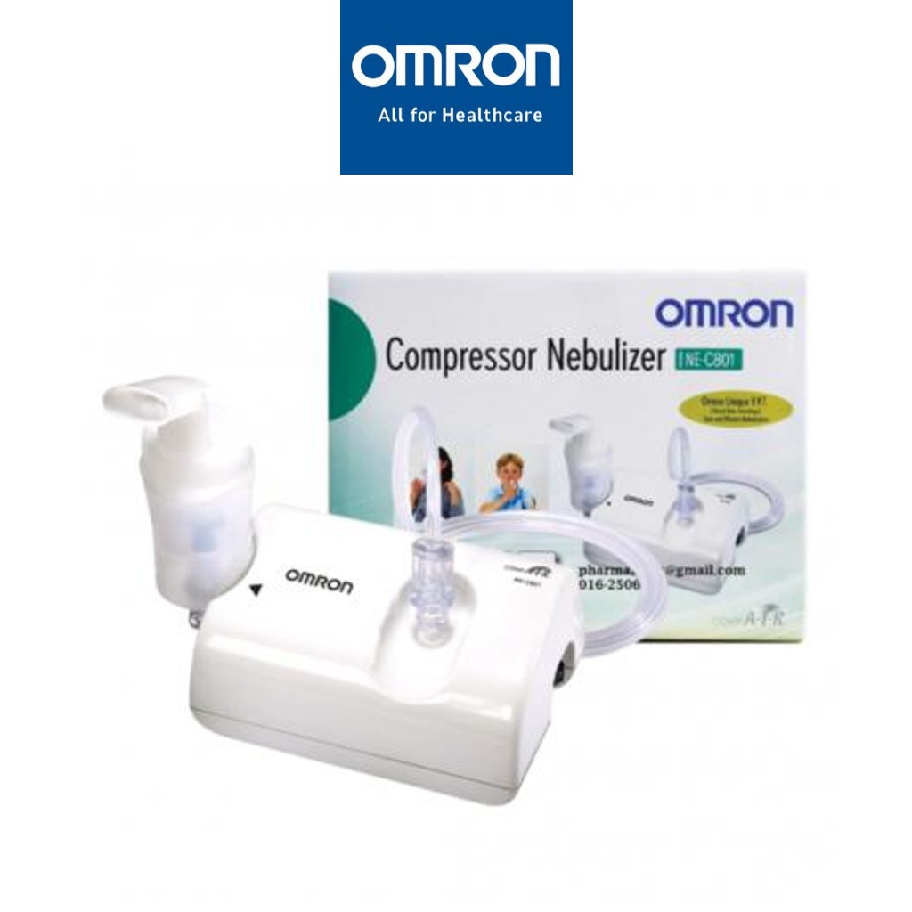 Máy xông mũi họng, khí dung OMRON NE-C801 cho trẻ em và người lớn bảo hành 2 năm chính hãng