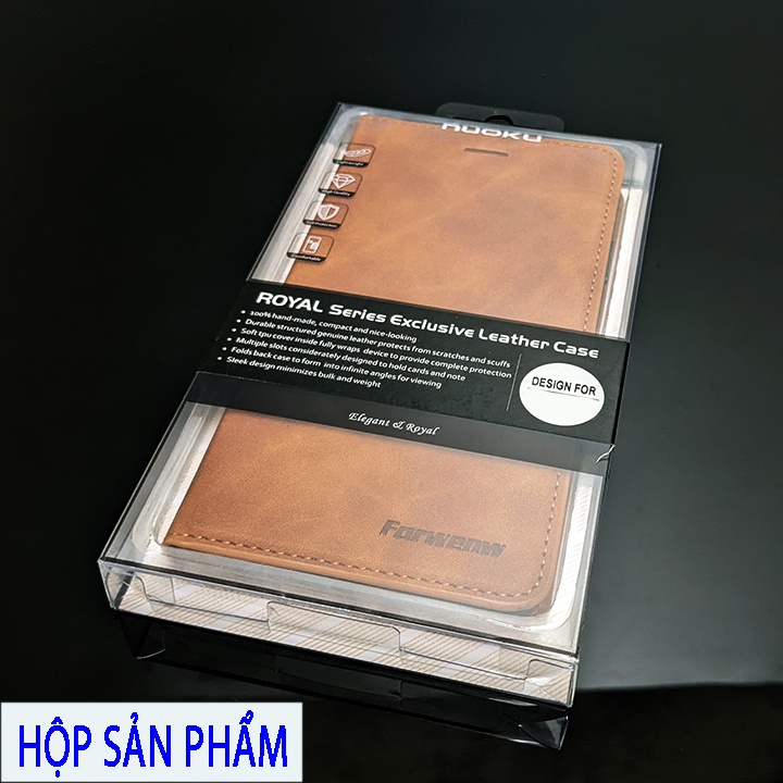 Bao da Samsung A22 4G Cao cấp - Thiết kế dạng ví sang trọng -Phong cách Da lộn - Có ngăn cài thẻ - tiên mặt