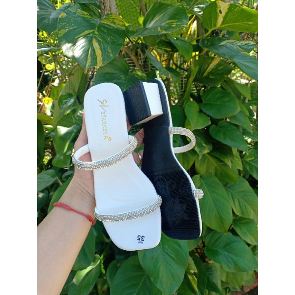 gót 4 phan nữ đính đá xoàn 2 dây ngang Big size 35 _45
