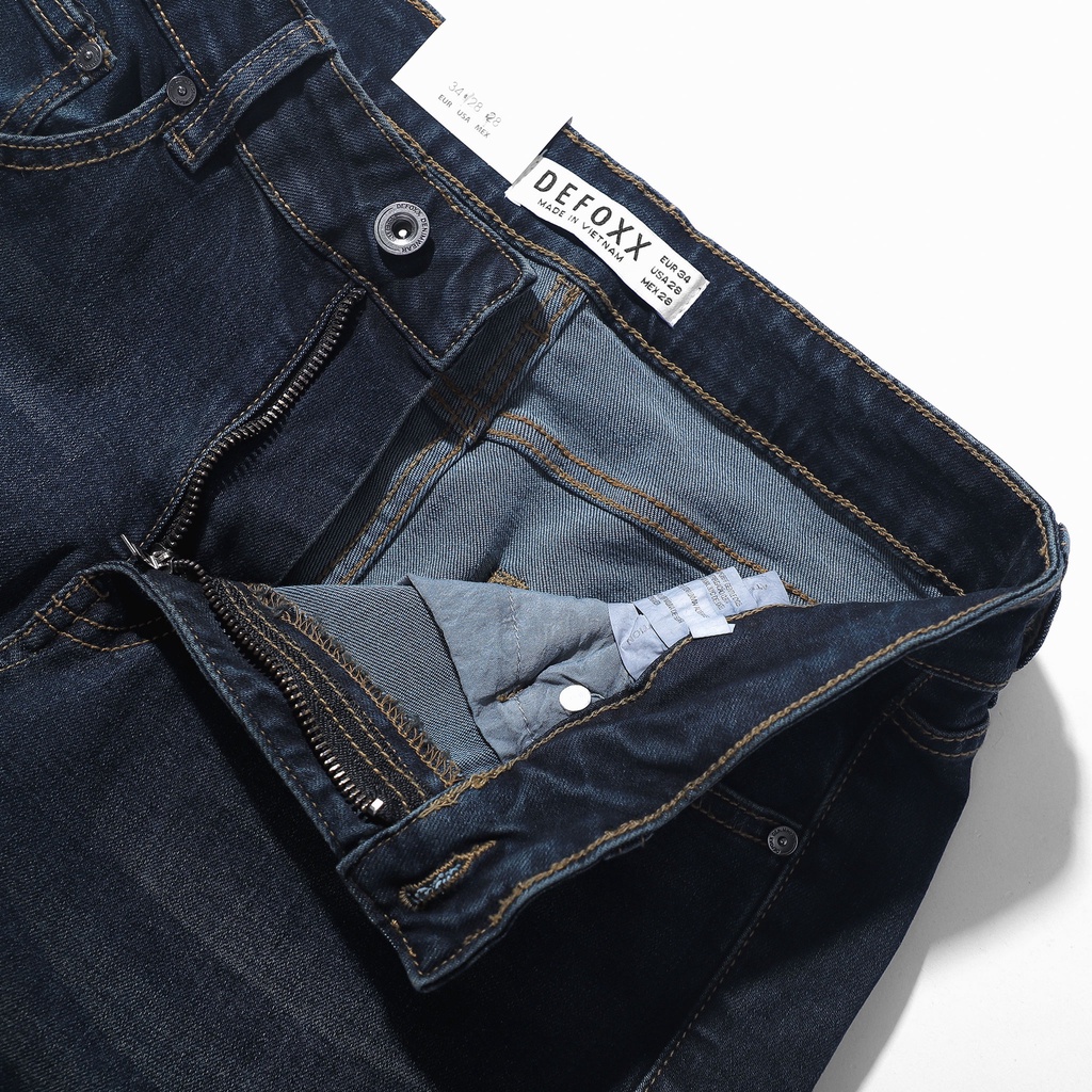 QUẦN BÒ - QUẦN JEAN - DEFOXX - WASH DARK BLUE - FORM SLIM FIT - CODE: 221251
