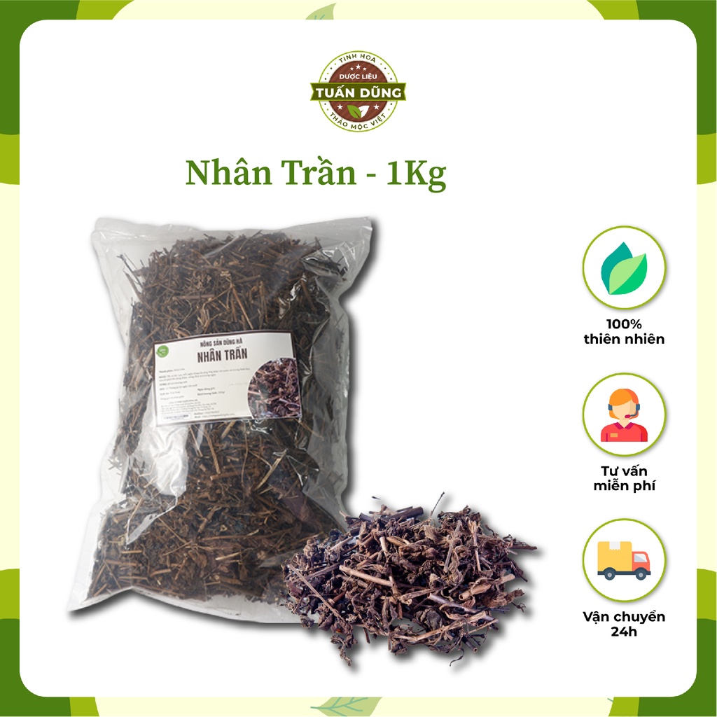 Nhân Trần Khô 1kg Thanh Nhiệt, Mát Gan - Dược Liệu Tuấn Dũng