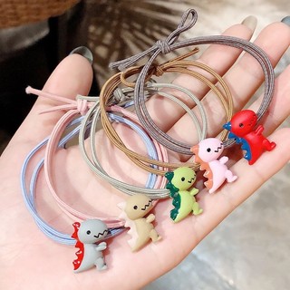Dây cột tóc hình khủng long nhiều màu sắc phong cách hàn quốc cho nữ