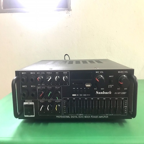 Amply 12v/220v karaoke bluetooth Sunbuck 326BT loại xịn cao cấp