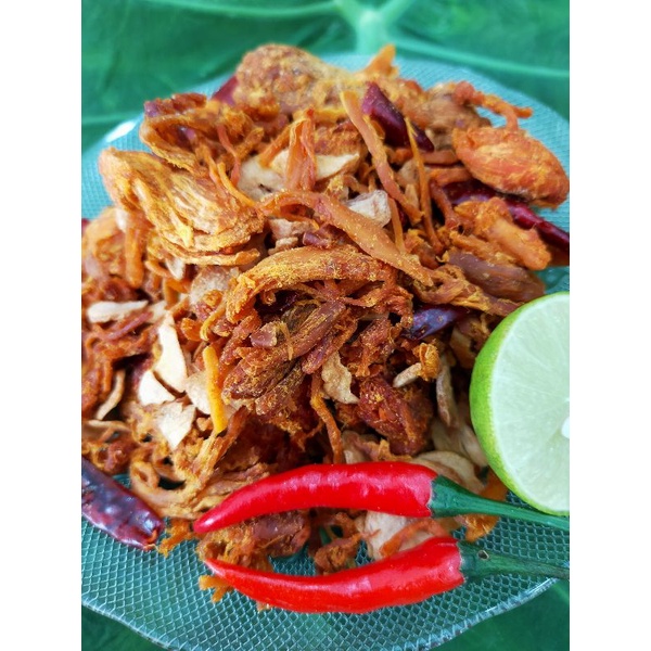 Hũ 300g Khô Heo Cháy Tỏi Ớt (Loại 1)