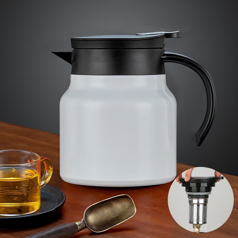 Bình nước, Bình giữ nhiệt pha trà có lõi lọc ủ trà 1000ml INOX SUS 316