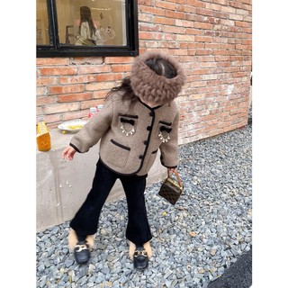 Áo khoác dạ len hàng qc cao cấp cho bé gái