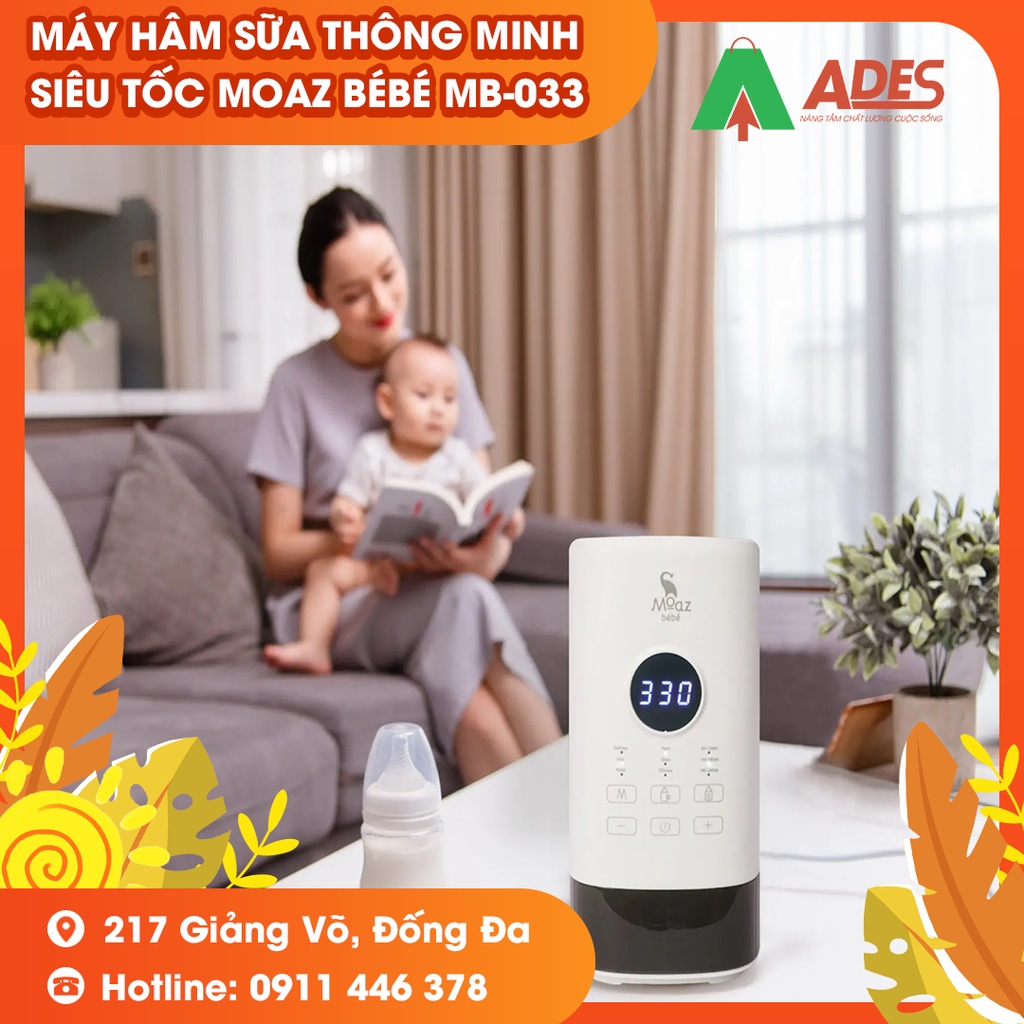 Máy hâm sữa thông minh siêu tốc Moaz BéBé MB – 033
