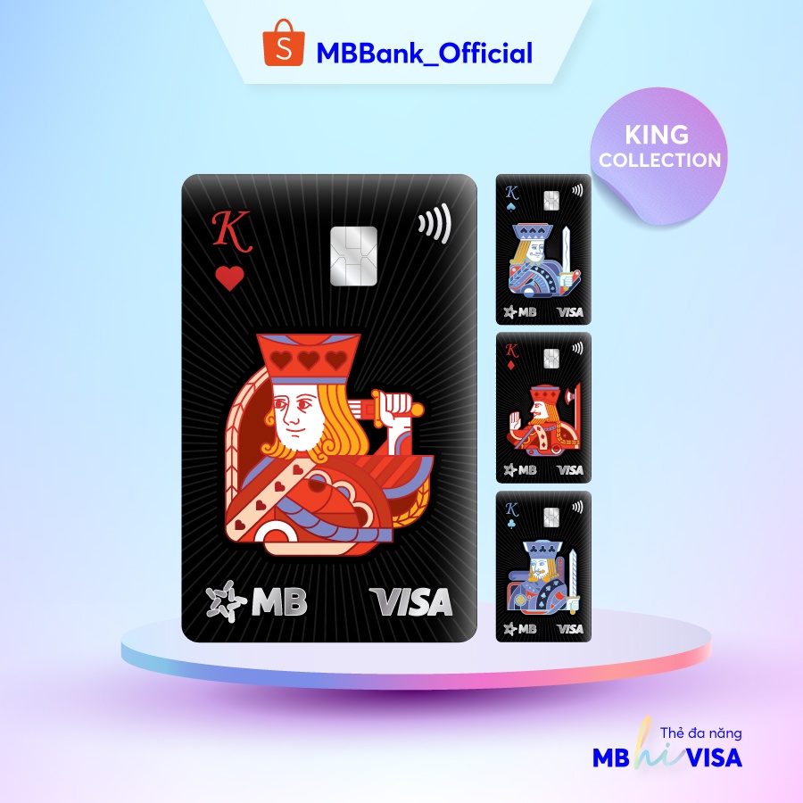 [E-voucher &amp; Dịch vụ] Dịch vụ phát hành thẻ MB Hi Visa Collection - BST King Collection