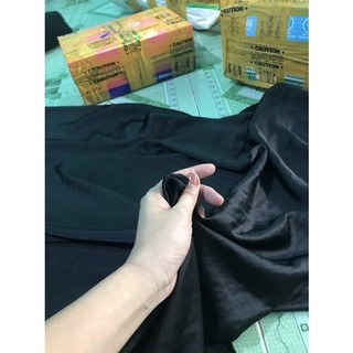 Vải đũi lụa tằm, màu đen