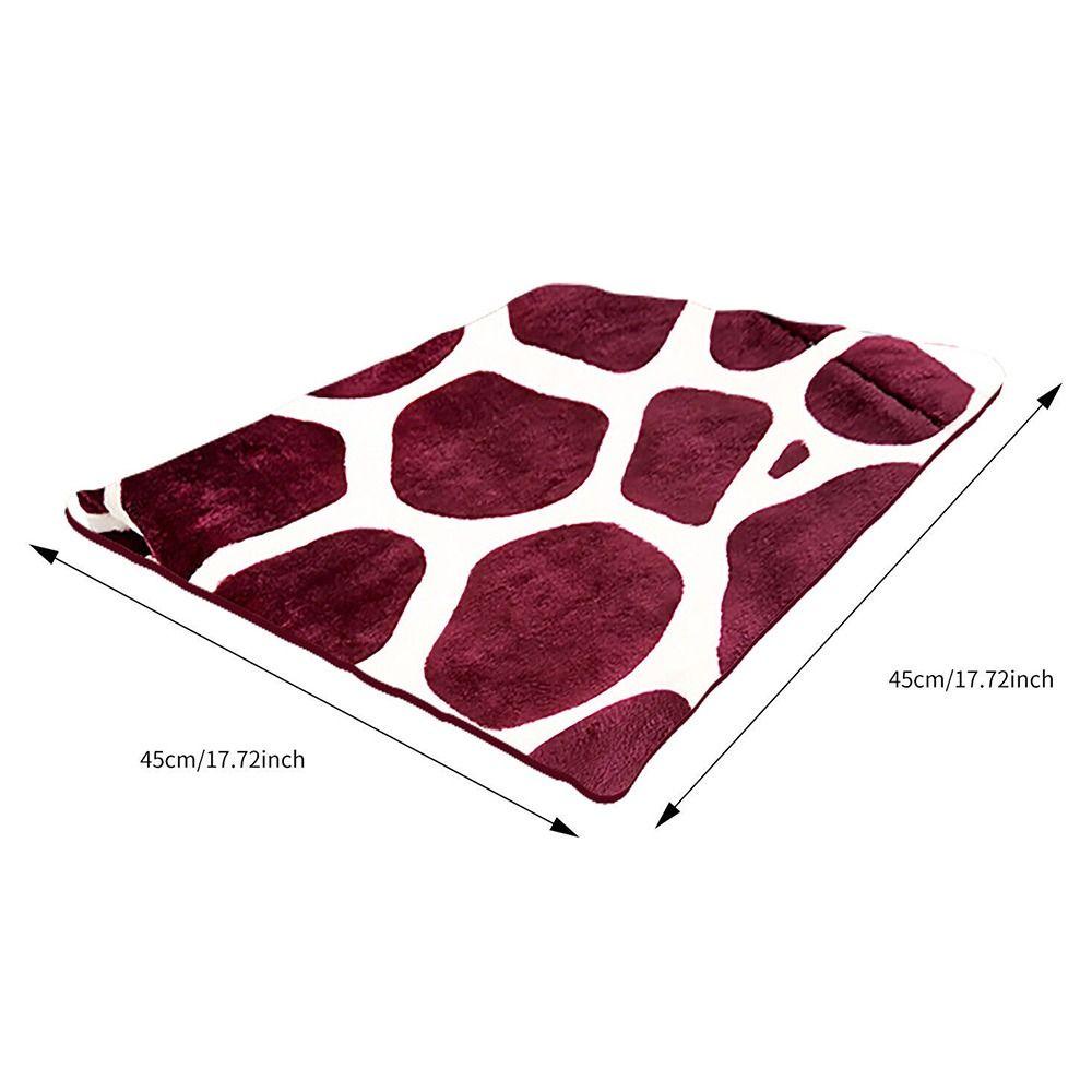 Chăn Đệm Sưởi Ấm Điện Tử Bằng Vải Flannel Mềm Mại In Họa Tiết Hươu