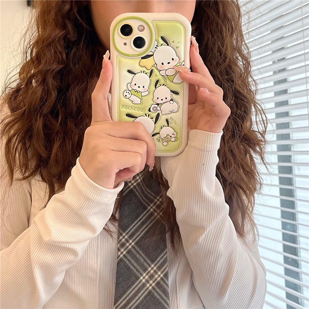 Ốp Điện Thoại Da Viền tpu Dẻo In Họa Tiết Hoạt Hình Góc Tròn Cho iphone 15 pro max 14 pro max 13 pro max 12 pro max