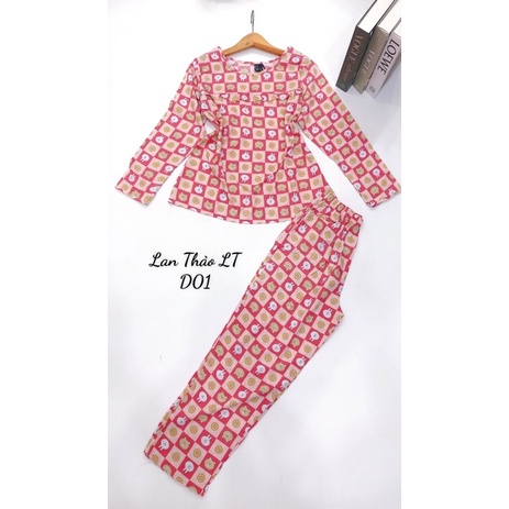 ❤️Đồ Bộ Tole Lanh Bèo Ngực Quần Dài