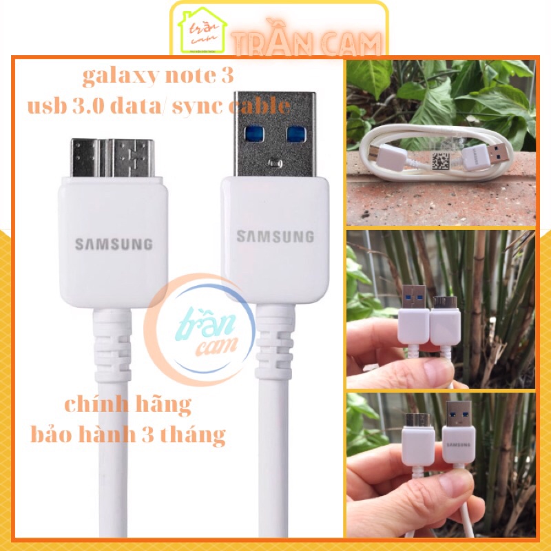 Cáp samsung galaxy note 3, galaxy S5 1m USB 3.0
