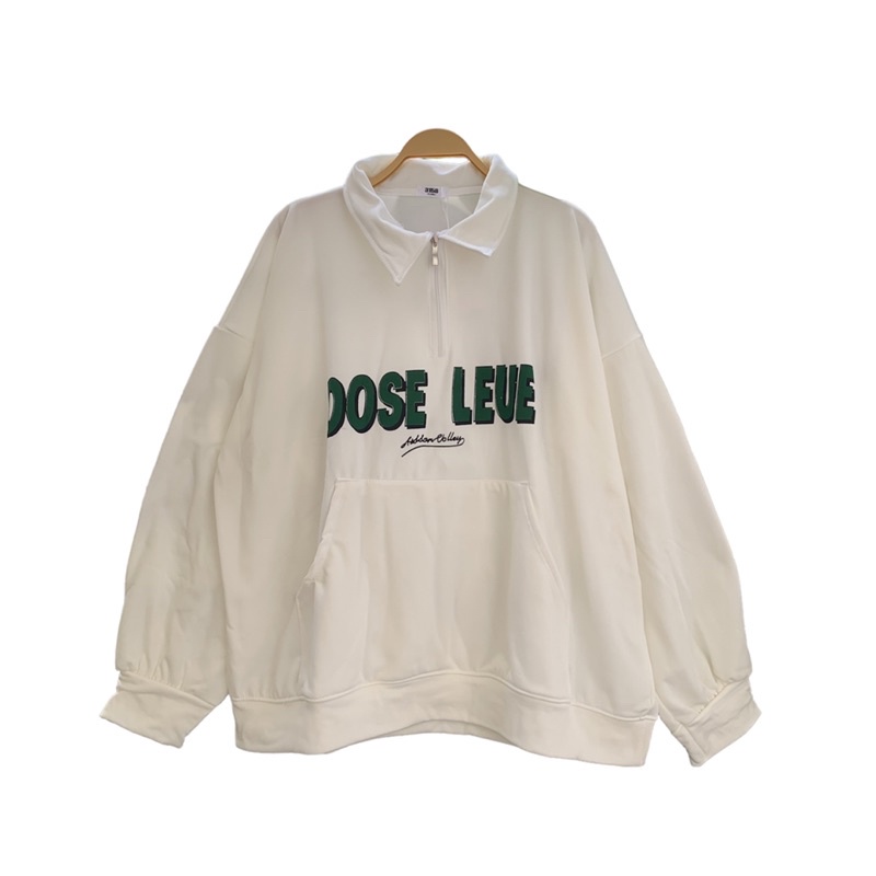 Áo Nỉ Polo Khoá Kéo Đồng Dáng Sweater Cổ Trụ Tay Bồng Form Rộng Unisex