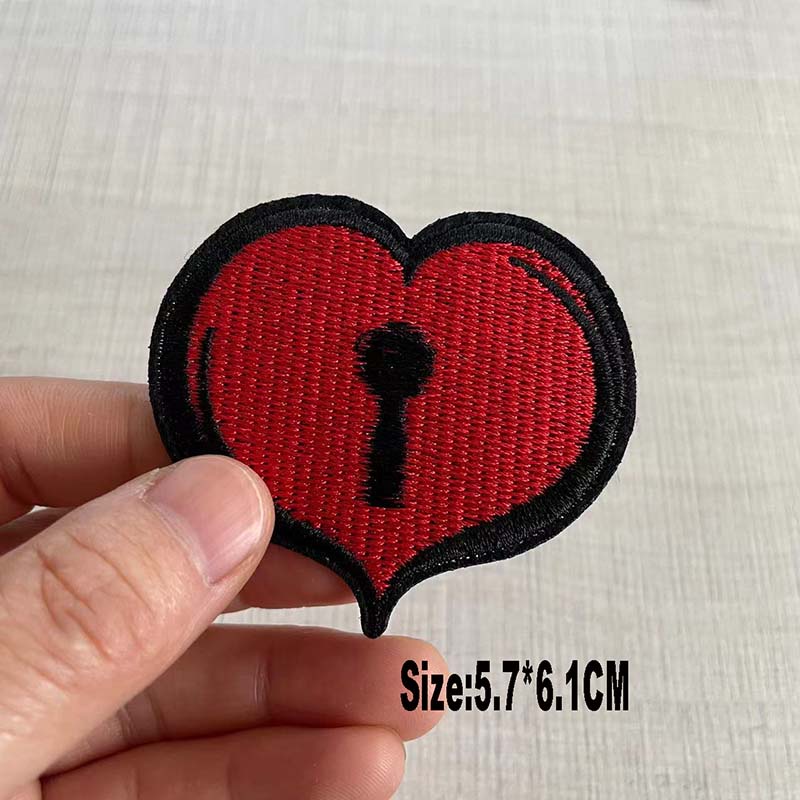 Sticker Ủi Thêu Hình Ngày Valentine 'S Day Dễ Thương