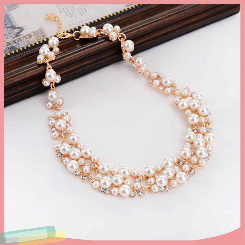 Bộ Vòng cổ + Đôi Khuyên Tai Thiết Kế Đơn Giản Sang Trọng Cho Nữ