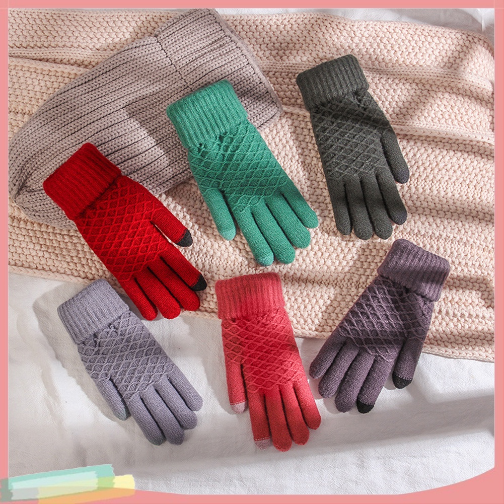 Đôi Găng Tay Len Ấm Áp Thời Trang Dành Cho Nữ
