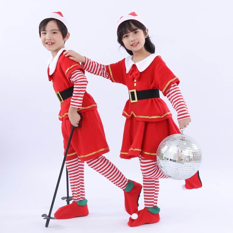 Bộ đồ hóa trang noel nhung xinh xắn cho bé