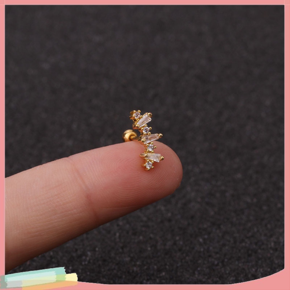 Khuyên tai đính đá đa hình dạng cho nữ giới