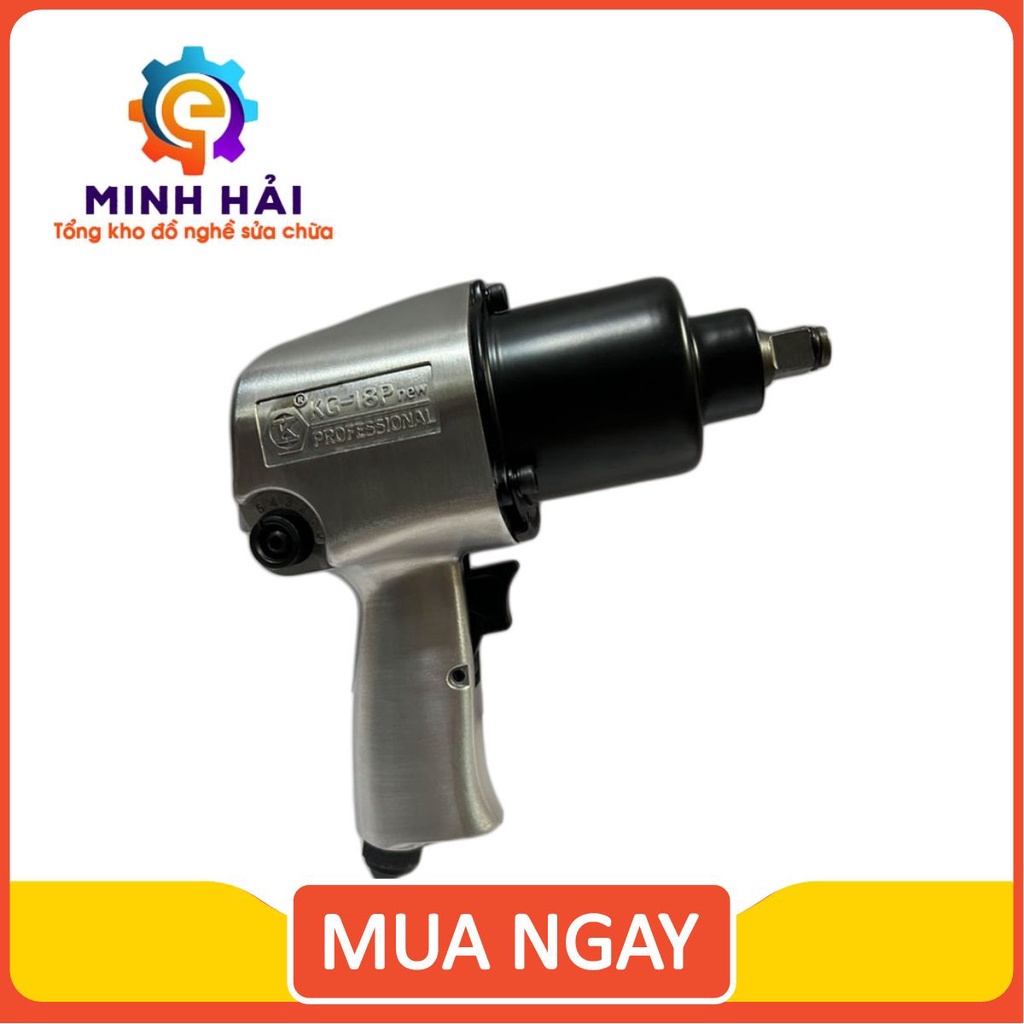Súng Bắn Bulong 1/2Inch KUSAKI KG18P, Máy Siết Tháo Ốc Bằng Khí Nén 2 Búa
